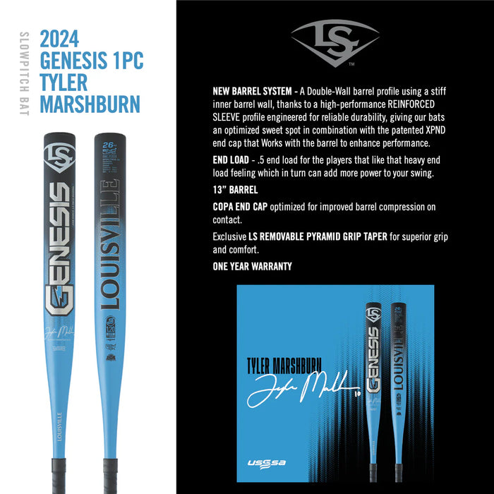 2025 LS Genesis 1pc Endload Slopitch Bat TM
