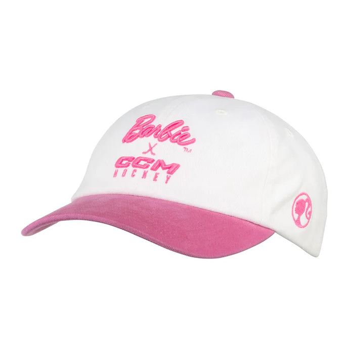 CCM Barbie FW1 White Adult Hat OSFA