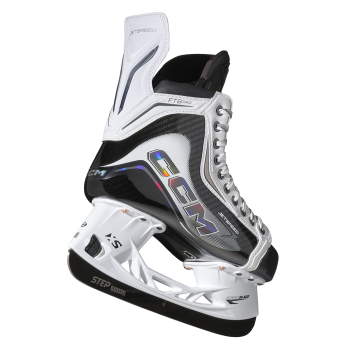 CCM JS FT8 Pro White Skates SR