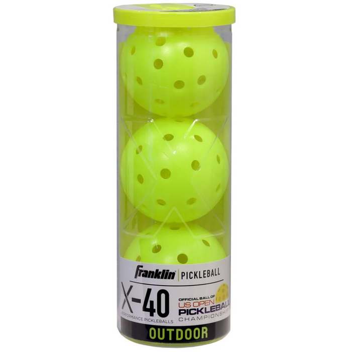 Franklin X-40 OUTDOOR Pickleball 3 Pack Tube