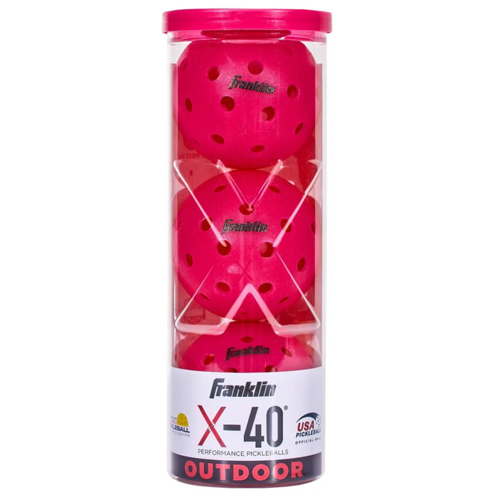 Franklin X-40 OUTDOOR Pickleball 3 Pack Tube