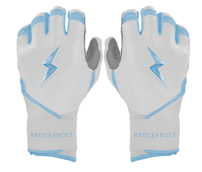 Bruce Bolt Chrome Series Long Cuff Batting Gloves SR