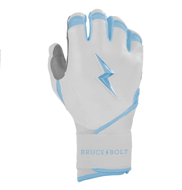 Bruce Bolt Chrome Series Long Cuff Batting Gloves SR