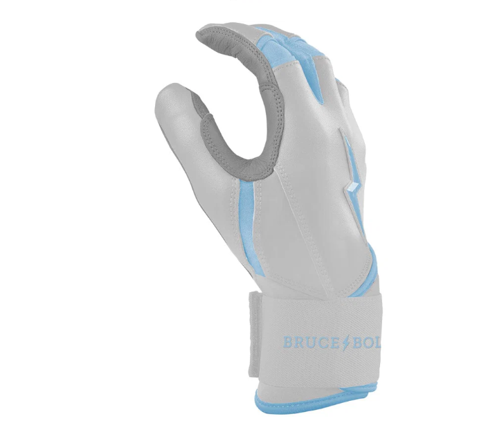 Bruce Bolt Chrome Series Long Cuff Batting Gloves SR