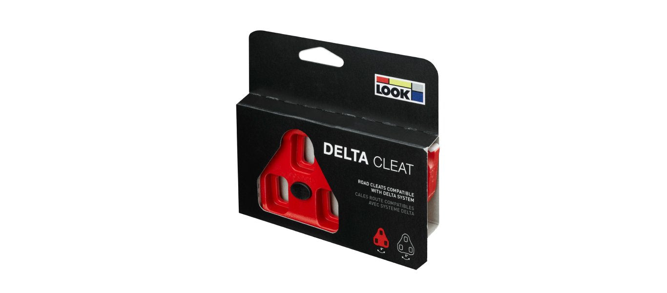 Look, Delta, Cleats, Red, 9deg