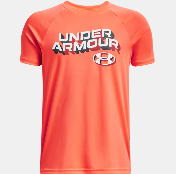 UA B TECH WORDMARK SS TEE