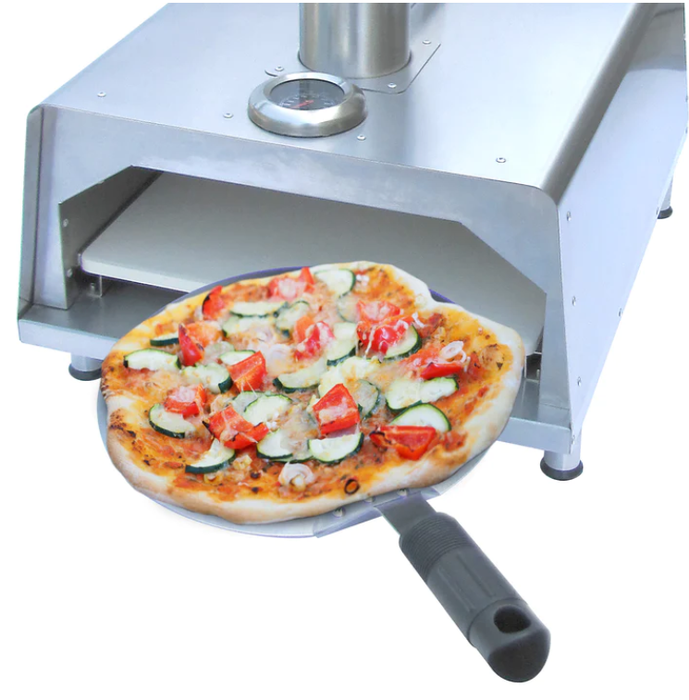 Deluxe Stainless Steel Wood Pellet 13" Pizza Oven Set