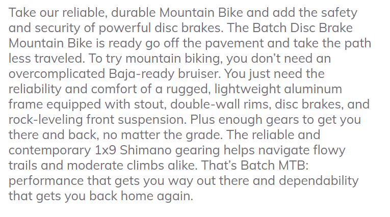 Disc Brake Mountain Bike
