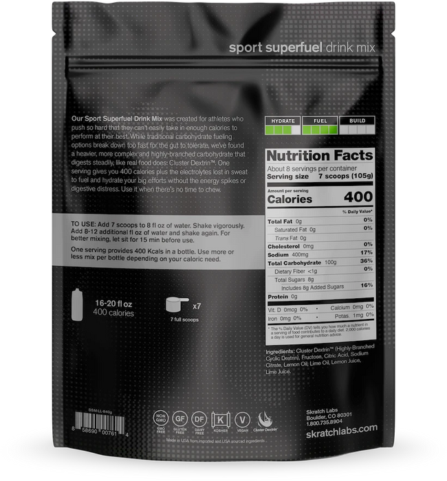 SKRATCH SUPERFUEL DRINK MIX 840G