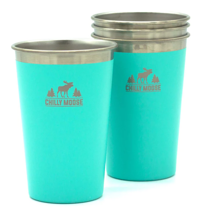 CHILLY MOOSE LONG BEACH TUMBLERS 4 PIECE SET