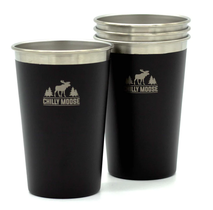 CHILLY MOOSE LONG BEACH TUMBLERS 4 PIECE SET