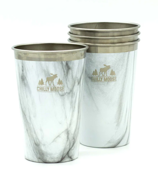CHILLY MOOSE LONG BEACH TUMBLERS 4 PIECE SET