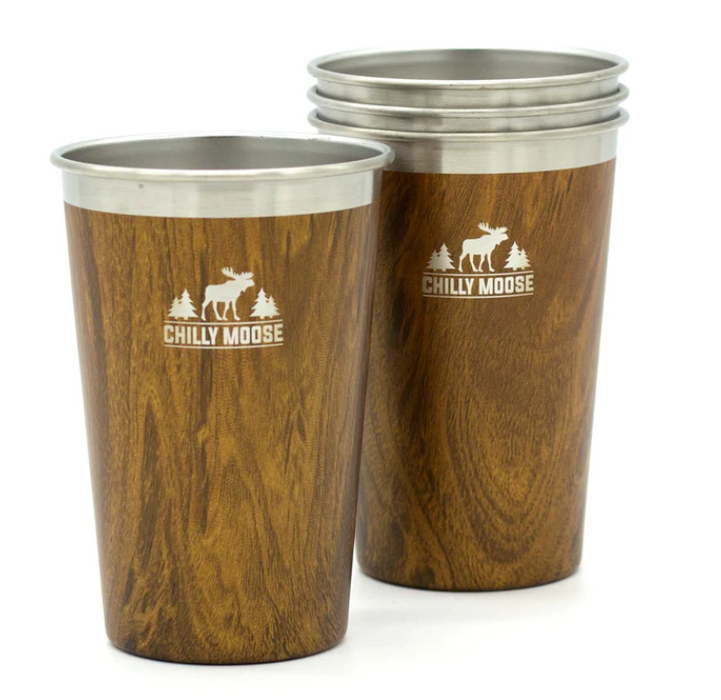CHILLY MOOSE LONG BEACH TUMBLERS 4 PIECE SET